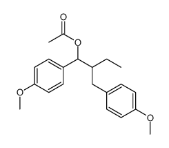 [1-(4-methoxyphenyl)-2-[(4-methoxyphenyl)methyl]butyl] acetate Structure