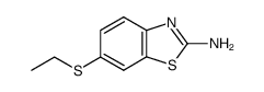 2-Benzothiazolamine,6-(ethylthio)-(9CI) structure