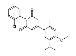 1-(2-chloro-phenyl)-4-(5-isopropyl-4-methoxy-2-methyl-phenyl)-3H-pyridine-2,6-dione Structure