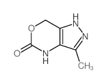 Pyrazolo[4,3-d][1,3]oxazin-5(1H)-one,4,7-dihydro-3-methyl-结构式