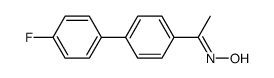 4'-(4-fluorophenyl)acetophenone oxime Structure