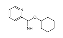 cyclohexyl pyridine-2-carboximidate Structure