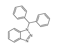 1-(diphenylmethyl)-1H-1,2,3-benzotriazole结构式