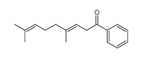 (E)-4,8-dimethyl-1-phenylnona-3,7-dien-1-one结构式