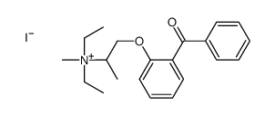 1-(2-benzoylphenoxy)propan-2-yl-diethyl-methylazanium,iodide结构式