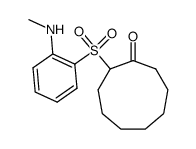 2-(2-Methylamino-phenylsulfonyl)-cyclononanon结构式