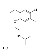 4-Chloro-2-isopropyl-beta-(N-isopropylamino)-5-methylphenetole hydroch loride结构式