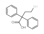 Benzeneacetic acid, .alpha.- (2-mercaptoethyl)-.alpha.-phenyl- Structure