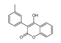 4-Hydroxy-3-(m-tolyl)-2H-1-benzopyran-2-one结构式