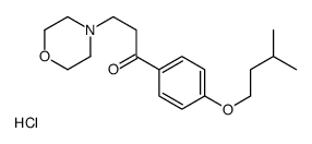 1-[4-(3-methylbutoxy)phenyl]-3-morpholin-4-ylpropan-1-one,hydrochloride结构式