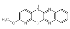 2-Methoxy-5H-pyrido(3,2:5,6)(1,4)thiazino(2,3-b)quinoxaline结构式