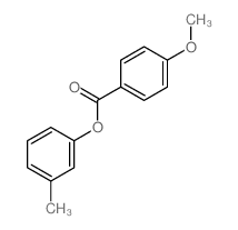 (3-methylphenyl) 4-methoxybenzoate structure