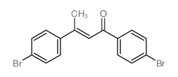 2-Buten-1-one,1,3-bis(4-bromophenyl)- structure