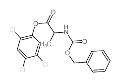 (2,4,5-trichlorophenyl) 2-phenylmethoxycarbonylaminopropanoate Structure