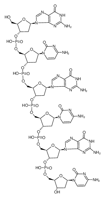 tri-(deoxyguanylic acid-deoxycytidylic acid)结构式