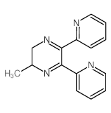 Pyrazine,2,3-dihydro-2-methyl-5,6-di-2-pyridinyl- Structure