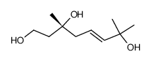 (-)-(R,E)-3,7-dimethyloct-5-ene-1,3,7-triol Structure