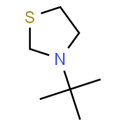 Thiazolidine, 3-(1,1-dimethylethyl)- (9CI) Structure