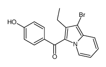 (1-bromo-2-ethylindolizin-3-yl)-(4-hydroxyphenyl)methanone结构式