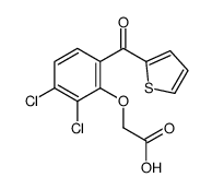 2-[2,3-dichloro-6-(thiophene-2-carbonyl)phenoxy]acetic acid结构式