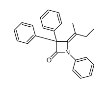 4-butan-2-ylidene-1,3,3-triphenylazetidin-2-one Structure