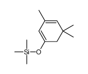 trimethyl-(3,5,5-trimethylcyclohexa-1,3-dien-1-yl)oxysilane结构式