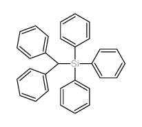 Benzene,1,1',1''-[(diphenylmethyl)silylidyne]tris- Structure