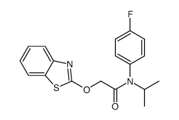 2-(benzo[d]thiazol-2-yloxy)-N-(4-fluorophenyl)-N-isopropylacetamide结构式