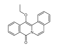 13-ethoxy-8H-dibenzo[a,g]quinolizin-8-one结构式