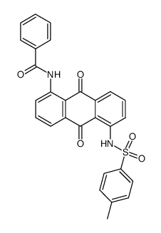 1-benzoylamino-5-(toluene-4-sulfonylamino)-anthraquinone Structure