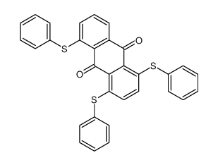 1,4,5-tris(phenylsulfanyl)anthracene-9,10-dione结构式