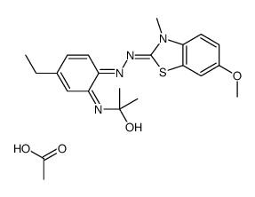 2-[[4-[ethyl(2-hydroxyisopropyl)amino]phenyl]azo]-6-methoxy-3-methylbenzothiazolium acetate Structure