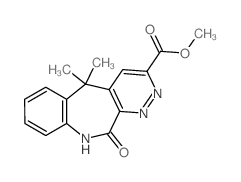 methyl 11,11-dimethyl-5-oxo-6H-pyridazino[3,4-c][1]benzazepine-2-carboxylate结构式