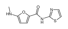 2-Furancarboxamide,5-(methylamino)-N-2-thiazolyl- structure