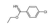 4-chloro-benzimidic acid ethyl ester结构式