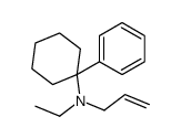 N-ethyl-1-phenyl-N-prop-2-enylcyclohexan-1-amine结构式