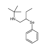 N-tert-butyl-2-phenylselanylbutan-1-amine Structure