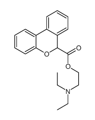 6-(2-Diethylaminoethoxycarbonyl)-6H-dibenzo(b,d)pyran结构式