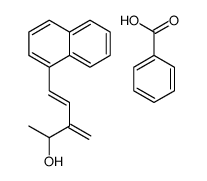 benzoic acid,3-methylidene-5-naphthalen-1-ylpent-4-en-2-ol结构式