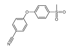 4-(4-methylsulfonylphenoxy)benzonitrile结构式