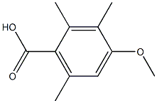 4-甲氧基-2,3,6-三甲基苯甲酸结构式