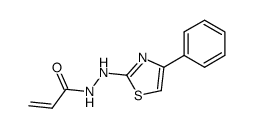 2-Propenoic acid 2-(4-phenyl-2-thiazolyl)hydrazide结构式