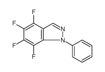 1H-Indazole, 4,5,6,7-tetrafluoro-1-phenyl结构式