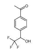 1-[4-(2,2,2-trifluoro-1-hydroxyethyl)phenyl]ethanone结构式