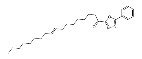 1-(5-phenyl-1,3,4-oxadiazol-2-yl)octadec-9-en-1-one Structure