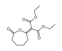 diethyl 2-(7-oxooxepan-2-ylidene)malonate结构式