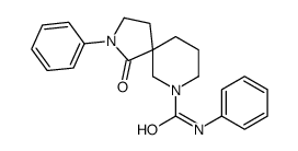1-oxo-N,2-diphenyl-2,9-diazaspiro[4.5]decane-9-carboxamide结构式
