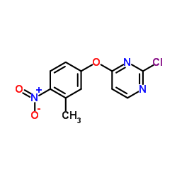 2-Chloro-4-(3-methyl-4-nitrophenoxy)pyrimidine Structure