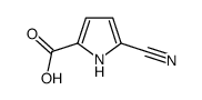 5-氰基-1H-吡咯-2-羧酸结构式