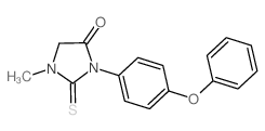 1-Methyl-3-(4-phenoxyphenyl)-2-thioxoimidazolidin-4-one Structure